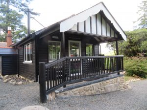 Accessible veranda entrance to garden room